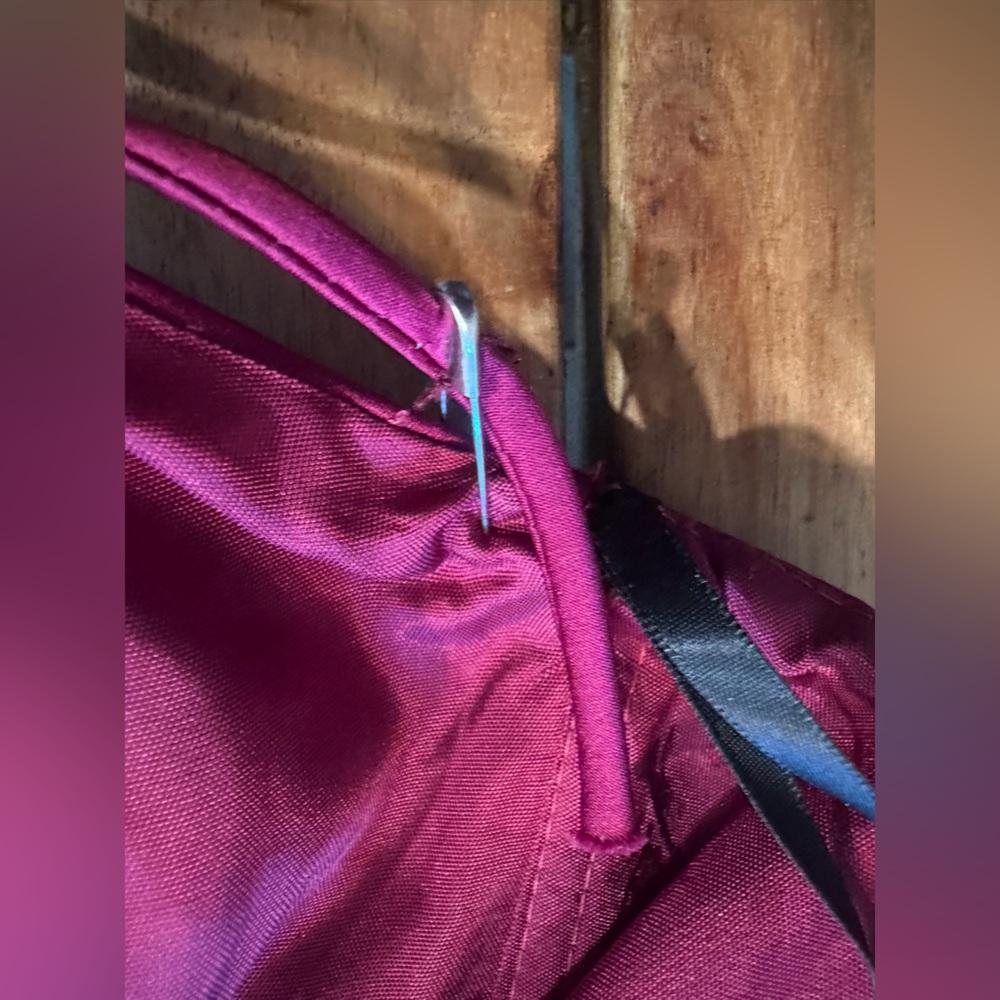 Jim Hjelm Occasions Burgundy Satin Dress| Size 6 - Picture 7 of 14